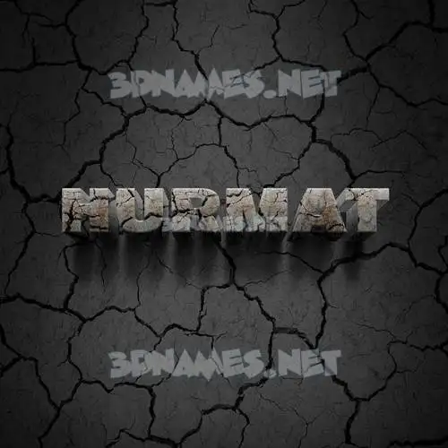 hurmat in Cracked Stone style - 3D name wallpaper hurmat in Cracked Stone style - 3D name wallpaper