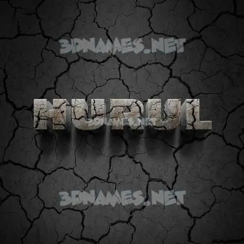 hurul in Cracked Stone style - 3D name wallpaper hurul in Cracked Stone style - 3D name wallpaper