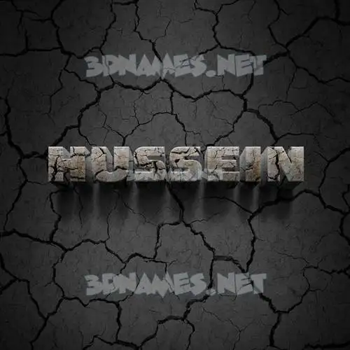 hussein in Cracked Stone style - 3D name wallpaper hussein in Cracked Stone style - 3D name wallpaper