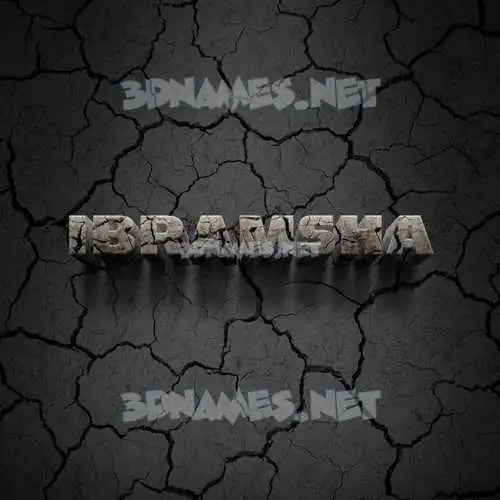 ibramsha in Cracked Stone style - 3D name wallpaper ibramsha in Cracked Stone style - 3D name wallpaper