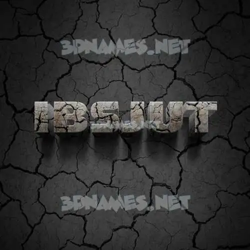 ibsjut in Cracked Stone style - 3D name wallpaper ibsjut in Cracked Stone style - 3D name wallpaper