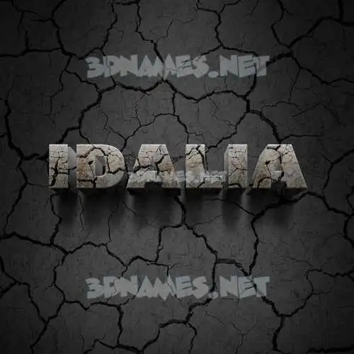 idalia in Cracked Stone style - 3D name wallpaper idalia in Cracked Stone style - 3D name wallpaper