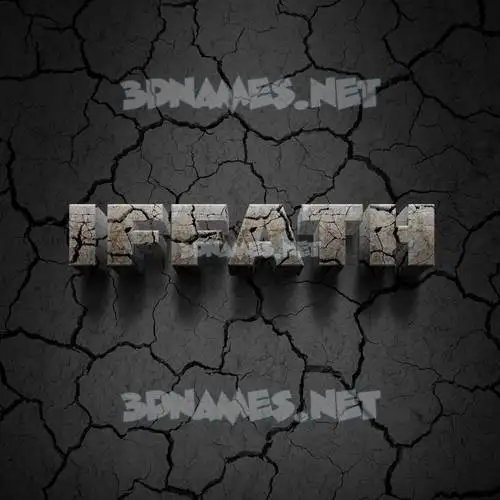 iffath in Cracked Stone style - 3D name wallpaper iffath in Cracked Stone style - 3D name wallpaper