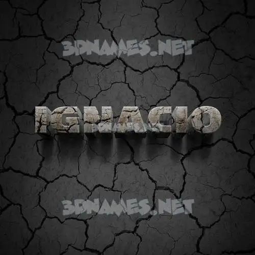 ignacio in Cracked Stone style - 3D name wallpaper ignacio in Cracked Stone style - 3D name wallpaper