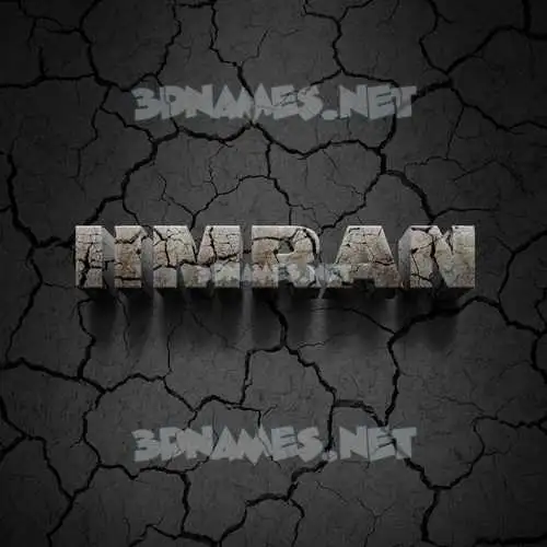 iimran in Cracked Stone style - 3D name wallpaper iimran in Cracked Stone style - 3D name wallpaper