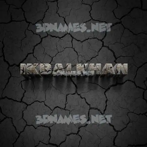 ikbalkhan in Cracked Stone style - 3D name wallpaper ikbalkhan in Cracked Stone style - 3D name wallpaper