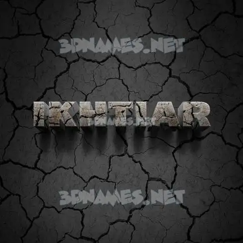 ikhtiar in Cracked Stone style - 3D name wallpaper ikhtiar in Cracked Stone style - 3D name wallpaper