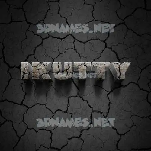 ikutty in Cracked Stone style - 3D name wallpaper ikutty in Cracked Stone style - 3D name wallpaper