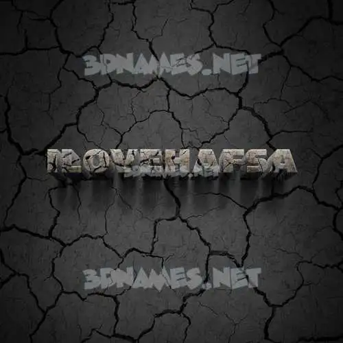 ilovehafsa in Cracked Stone style - 3D name wallpaper ilovehafsa in Cracked Stone style - 3D name wallpaper