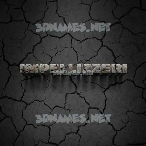 impellizzeri in Cracked Stone style - 3D name wallpaper impellizzeri in Cracked Stone style - 3D name wallpaper