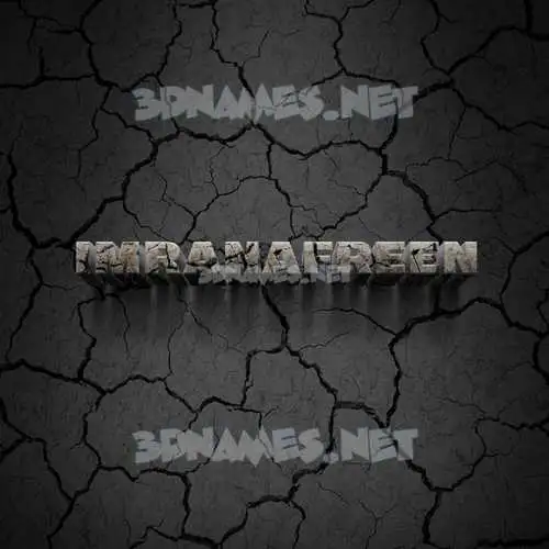imranafreen in Cracked Stone style - 3D name wallpaper imranafreen in Cracked Stone style - 3D name wallpaper