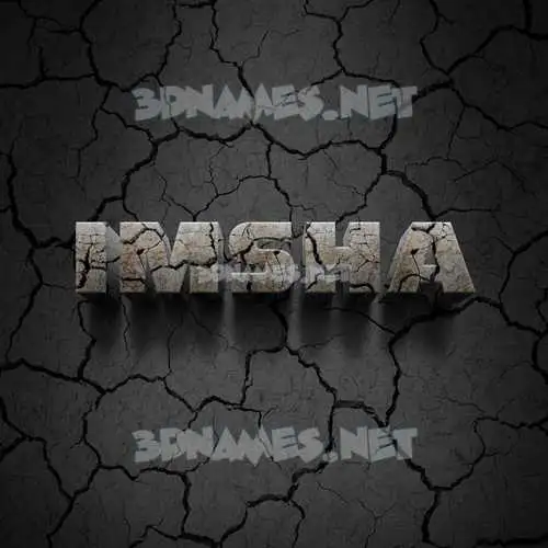 imsha in Cracked Stone style - 3D name wallpaper imsha in Cracked Stone style - 3D name wallpaper