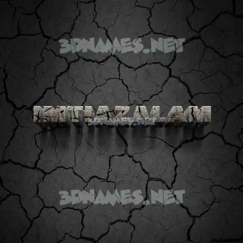 imtiazalam in Cracked Stone style - 3D name wallpaper imtiazalam in Cracked Stone style - 3D name wallpaper