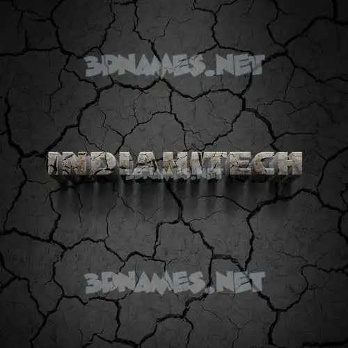 indiahitech in Cracked Stone style - 3D name wallpaper indiahitech in Cracked Stone style - 3D name wallpaper