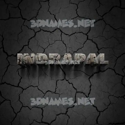 indrapal in Cracked Stone style - 3D name wallpaper indrapal in Cracked Stone style - 3D name wallpaper