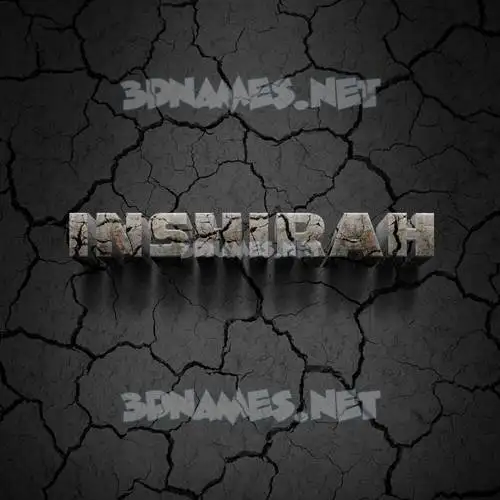inshirah in Cracked Stone style - 3D name wallpaper inshirah in Cracked Stone style - 3D name wallpaper