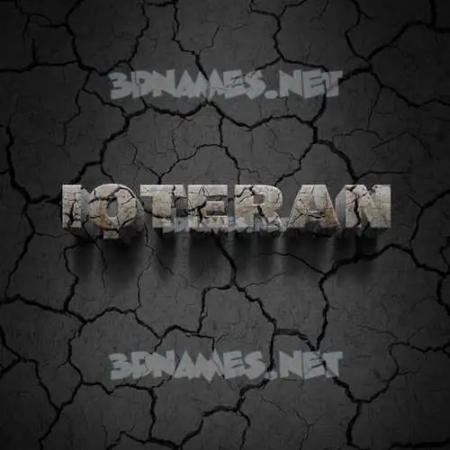 iqteran in Cracked Stone style - 3D name wallpaper iqteran in Cracked Stone style - 3D name wallpaper