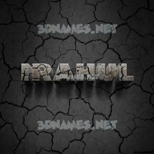 irahul in Cracked Stone style - 3D name wallpaper irahul in Cracked Stone style - 3D name wallpaper