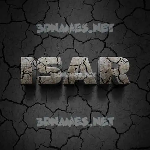 isar in Cracked Stone style - 3D name wallpaper isar in Cracked Stone style - 3D name wallpaper