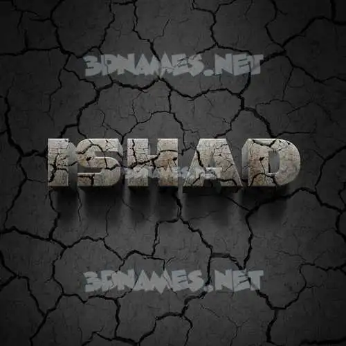 ishad in Cracked Stone style - 3D name wallpaper ishad in Cracked Stone style - 3D name wallpaper