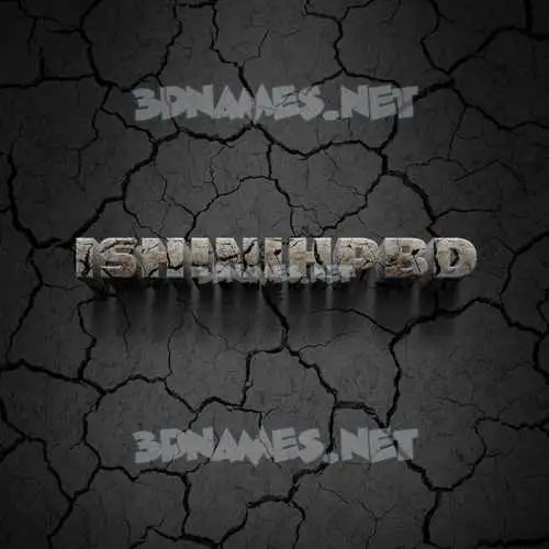 ishinihpbd in Cracked Stone style - 3D name wallpaper ishinihpbd in Cracked Stone style - 3D name wallpaper