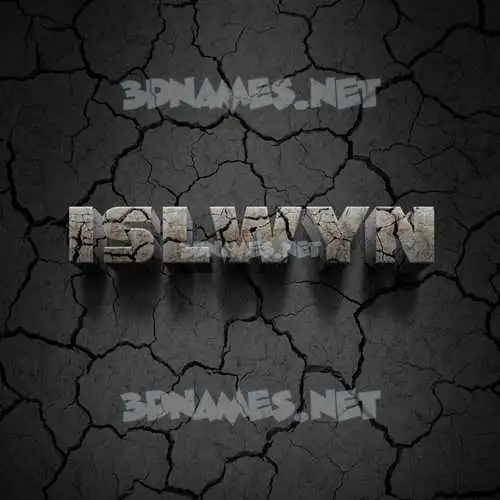 islwyn in Cracked Stone style - 3D name wallpaper islwyn in Cracked Stone style - 3D name wallpaper