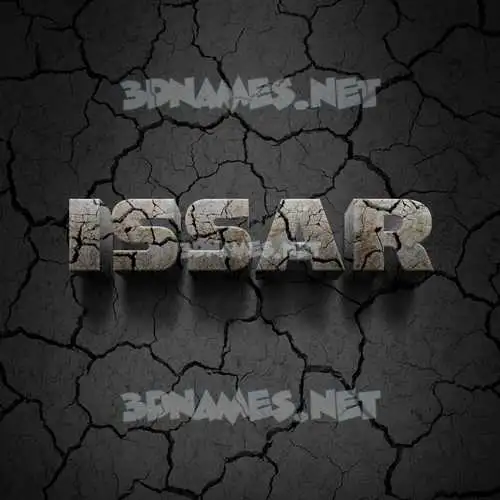issar in Cracked Stone style - 3D name wallpaper issar in Cracked Stone style - 3D name wallpaper