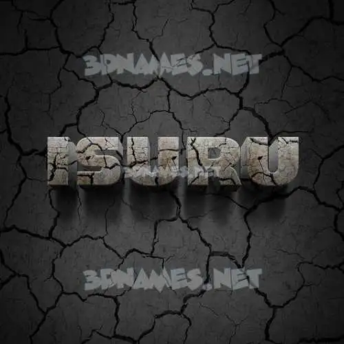 isuru in Cracked Stone style - 3D name wallpaper isuru in Cracked Stone style - 3D name wallpaper