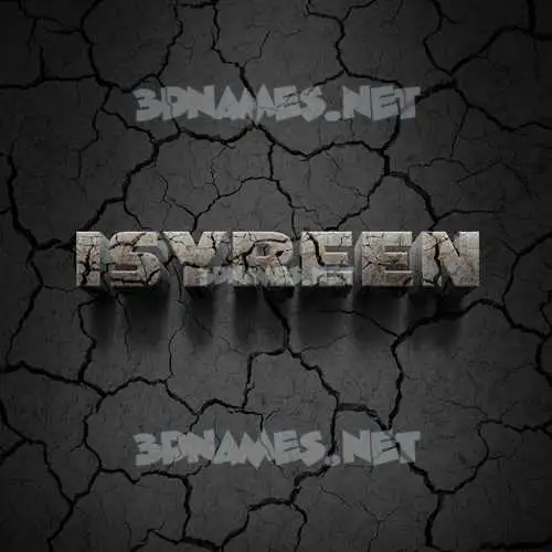 isyreen in Cracked Stone style - 3D name wallpaper isyreen in Cracked Stone style - 3D name wallpaper