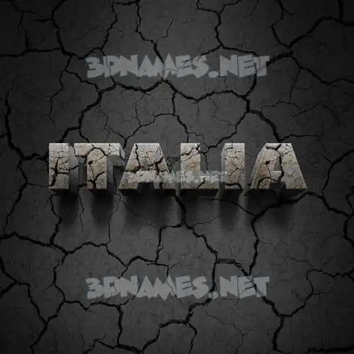 italia in Cracked Stone style - 3D name wallpaper italia in Cracked Stone style - 3D name wallpaper
