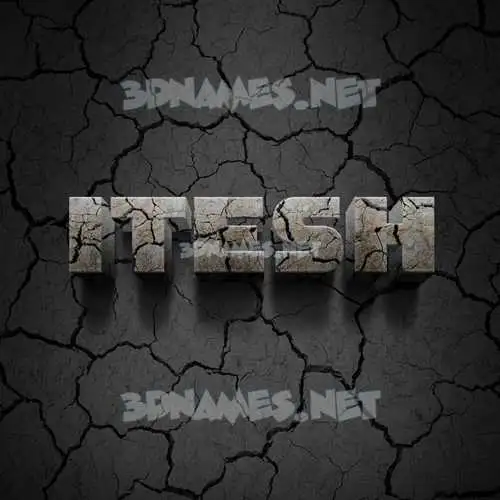 itesh in Cracked Stone style - 3D name wallpaper itesh in Cracked Stone style - 3D name wallpaper