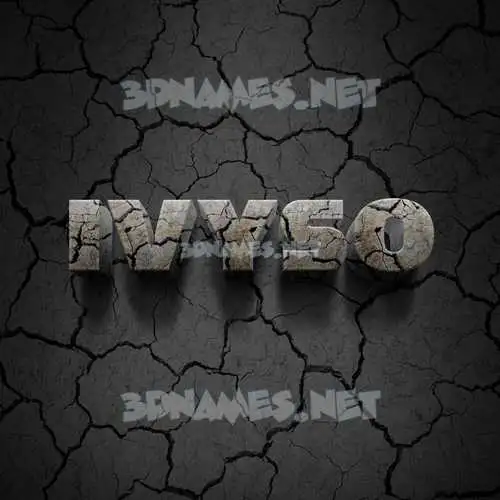 ivyso in Cracked Stone style - 3D name wallpaper ivyso in Cracked Stone style - 3D name wallpaper