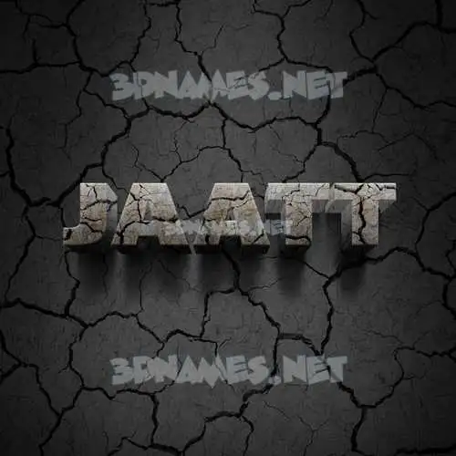 jaatt in Cracked Stone style - 3D name wallpaper jaatt in Cracked Stone style - 3D name wallpaper