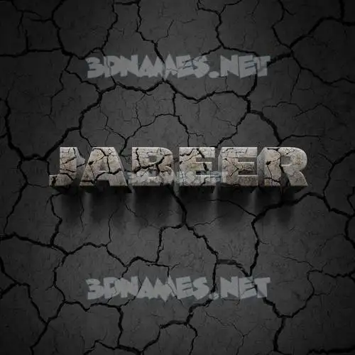 jabeer in Cracked Stone style - 3D name wallpaper jabeer in Cracked Stone style - 3D name wallpaper