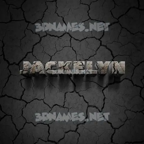 jackelyn in Cracked Stone style - 3D name wallpaper