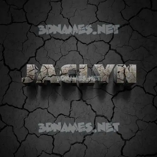jaclyn in Cracked Stone style - 3D name wallpaper jaclyn in Cracked Stone style - 3D name wallpaper