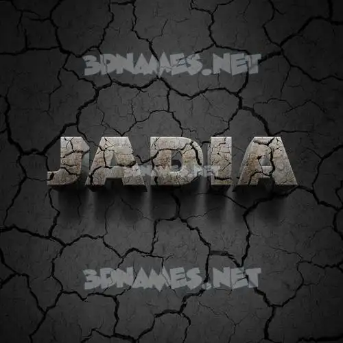 jadia in Cracked Stone style - 3D name wallpaper jadia in Cracked Stone style - 3D name wallpaper
