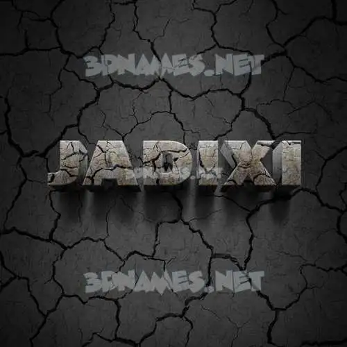 jadixi in Cracked Stone style - 3D name wallpaper jadixi in Cracked Stone style - 3D name wallpaper