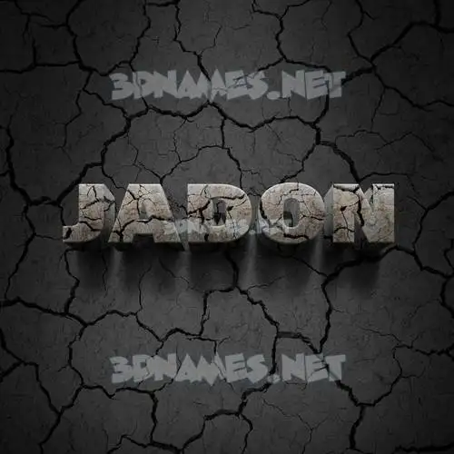 jadon in Cracked Stone style - 3D name wallpaper jadon in Cracked Stone style - 3D name wallpaper