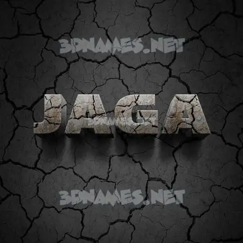 jaga in Cracked Stone style - 3D name wallpaper jaga in Cracked Stone style - 3D name wallpaper
