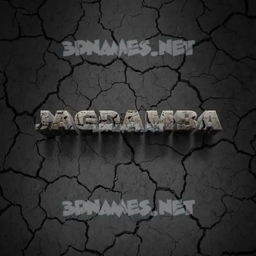 jagdamba in Cracked Stone style - 3D name wallpaper