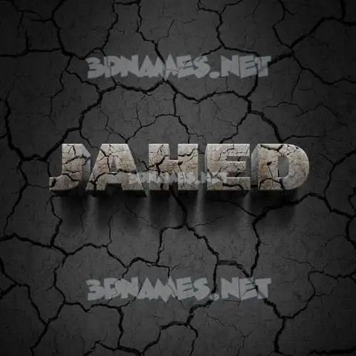 jahed in Cracked Stone style - 3D name wallpaper jahed in Cracked Stone style - 3D name wallpaper