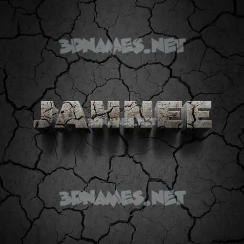 jahnee in Cracked Stone style - 3D name wallpaper jahnee in Cracked Stone style - 3D name wallpaper