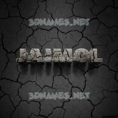 jaimol in Cracked Stone style - 3D name wallpaper