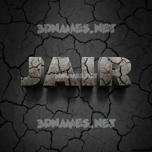 jair in Cracked Stone style - 3D name wallpaper jair in Cracked Stone style - 3D name wallpaper