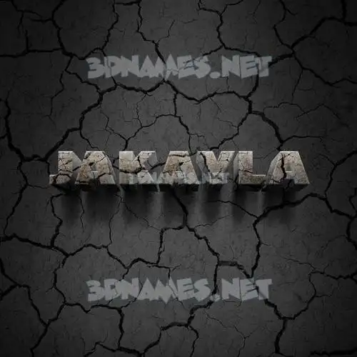jakayla in Cracked Stone style - 3D name wallpaper