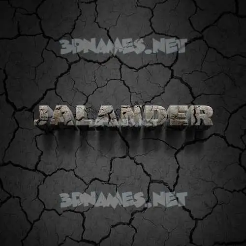 jalander in Cracked Stone style - 3D name wallpaper jalander in Cracked Stone style - 3D name wallpaper
