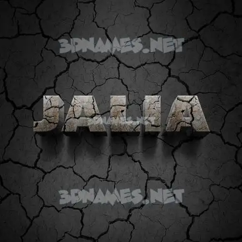 jalia in Cracked Stone style - 3D name wallpaper jalia in Cracked Stone style - 3D name wallpaper