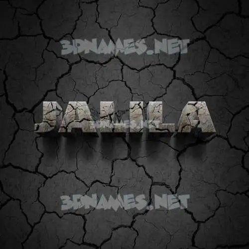jalila in Cracked Stone style - 3D name wallpaper