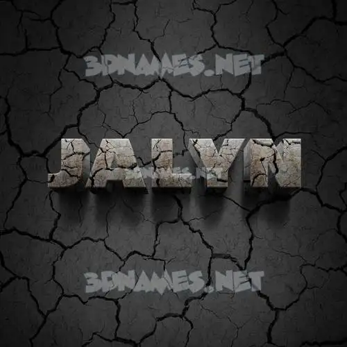 jalyn in Cracked Stone style - 3D name wallpaper jalyn in Cracked Stone style - 3D name wallpaper